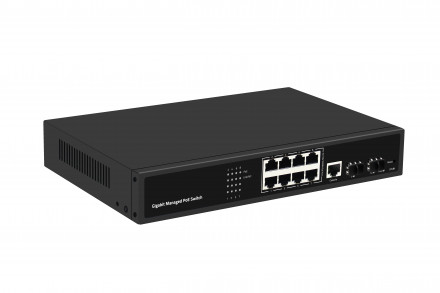 Коммутатор PoE управляемый PRIORAT PRT-SG-1208PM